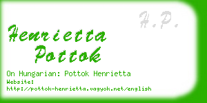 henrietta pottok business card